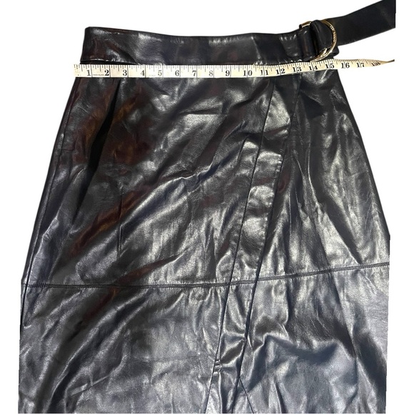 Ted Baker Elii Faux Leather Wrap Skirt - Picture 11 of 11